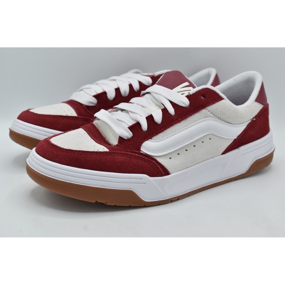 Vans Womens 10 Hylane Y2K Theory Bordeaux White Red Lace Up Skate Sneakers Shoes